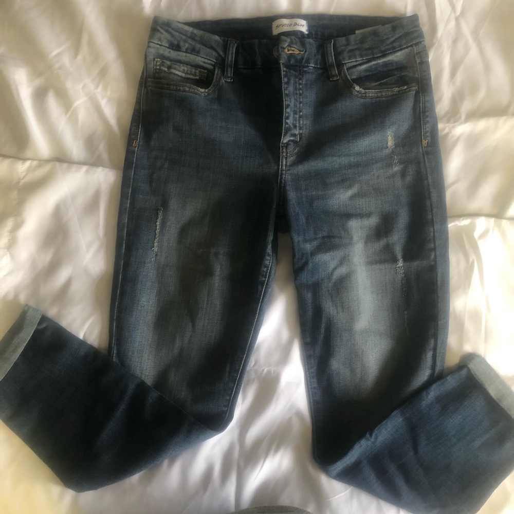 Distressed stretch skinny Jeans